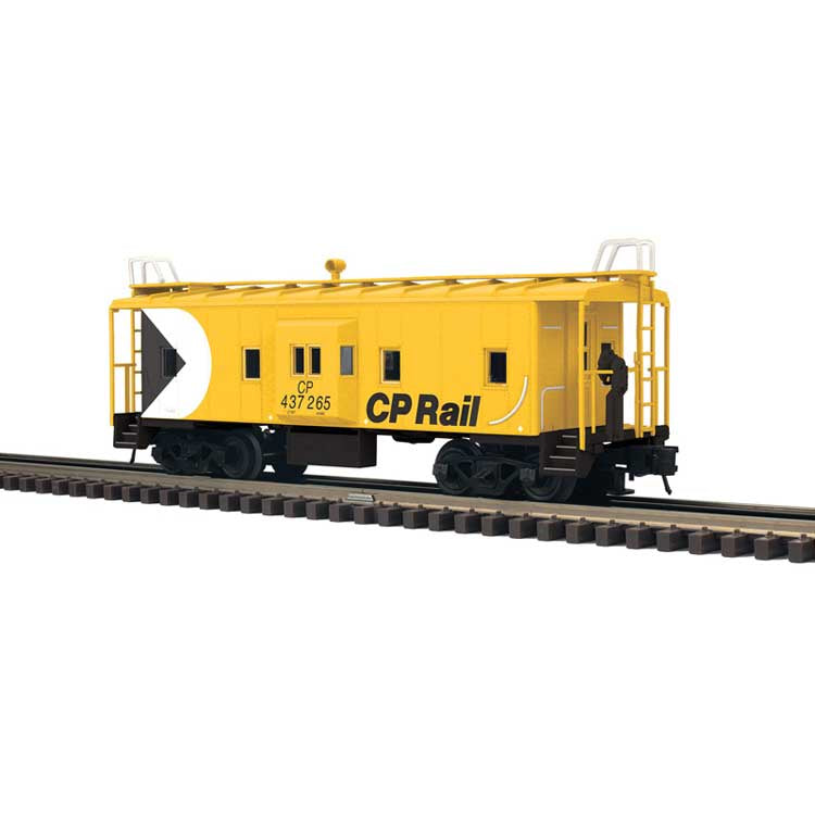 Atlas O Bay Window Caboose - 3-Rail - Ready to Run - Trainman(R) -- Canadian Pacific (yellow, black, white, Multimark Logo) #437265
