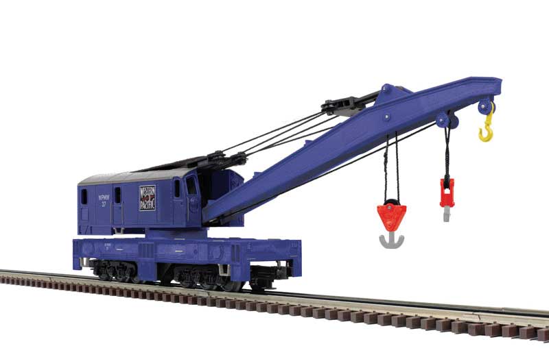 Atlas O 250-Ton Diesel Industrial Brownhoist Crane - 3-Rail - Ready to Run - Premier(R -- Western Pacific #37 (blue, silver) - ATO3001242