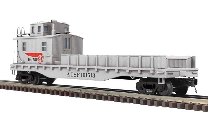 Atlas O Crane Tender - 3-Rail - Ready to Run - Premier(R) -- Santa Fe #191513 (silver, red) - ATO3001247