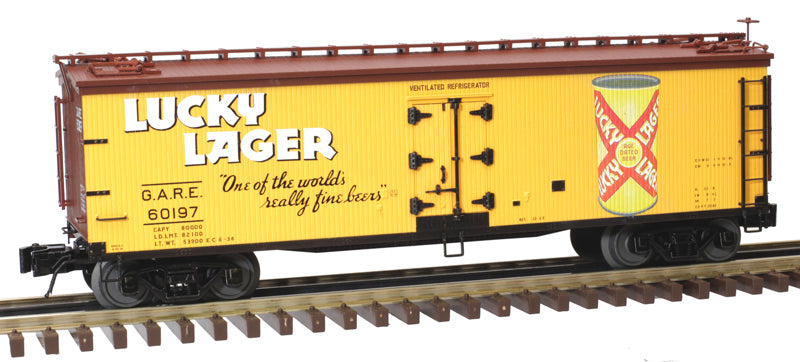 Atlas O ATO30015701 40' Wood Reefer - 3-Rail - Ready to Run -- Lucky Lager - ATO30015701
