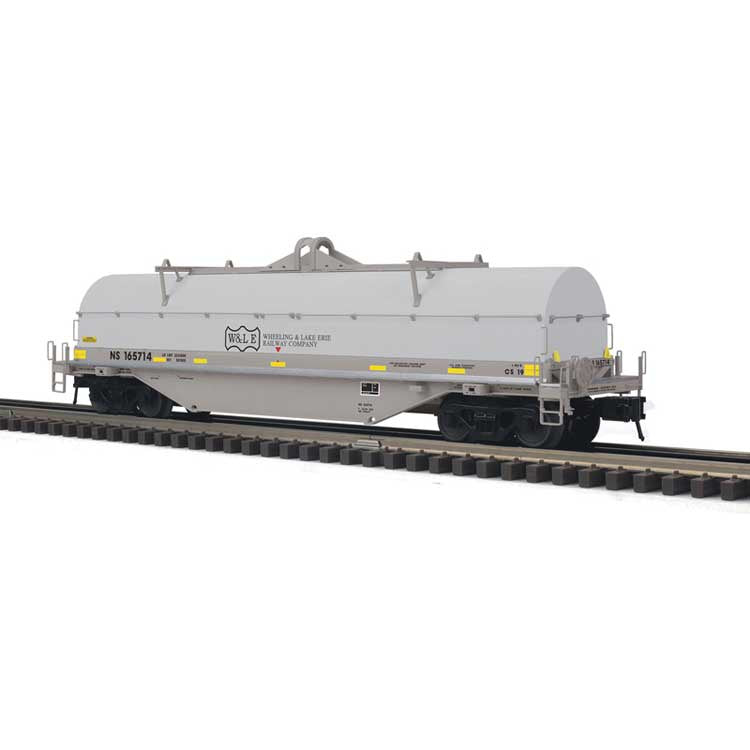 Atlas O NSC 42' Coil Car w/Fishbelly Side Sill - 3-Rail - Ready to Run - Master(R) -- Norfolk Southern (gray, yellow conspicuity marks, W&LE Hood) #165784