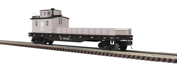 Atlas O Crane Tender - 3-Rail - Ready to Run - Premier -- Illinois Central #101166 (gray, white, black)