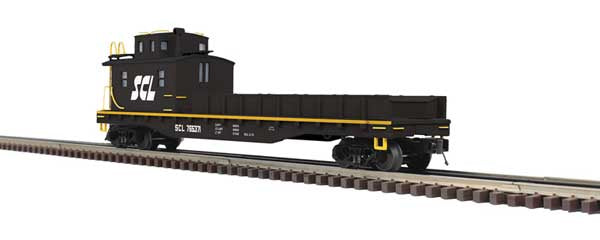 Atlas O Crane Tender - 3-Rail - Ready to Run - Premier -- Seaboard Coast Line #765371 (black, yellow, white)