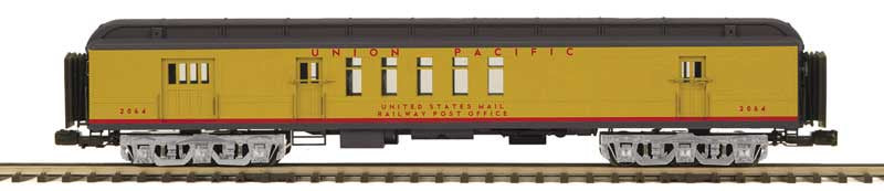 Atlas O Madison Heavyweight Railway Post Office - 3-Rail - Ready to Run -- Union Pacific #2064 (Armour Yellow, gray)