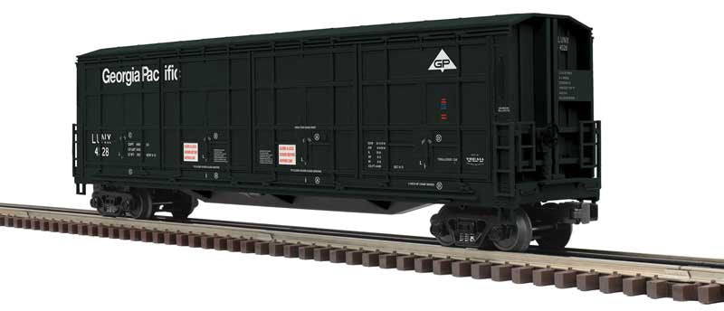 Atlas O Thrall 55' All-Door Boxcar - 3-Rail - Ready to Run - Premier(R) -- Georgia Pacific (dark green) #4532