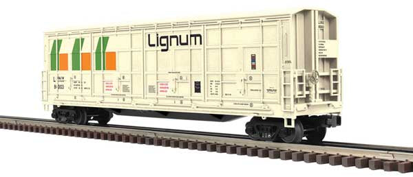 Atlas O Thrall 55' All-Door Boxcar - 3-Rail - Ready to Run - Premier(R) -- Lignum (cream, green, orange) #80026