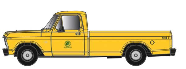 Atlas O Ford F-100 Pickup Truck - Assembled -- Southern Railway (yellow, green)