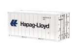 Atlas O 20' Reefer Container 8-Pack - Assembled -- 2 Each Hapag-Lloyd, Maersk, Mitsui OSK, P&O Nedlloyd