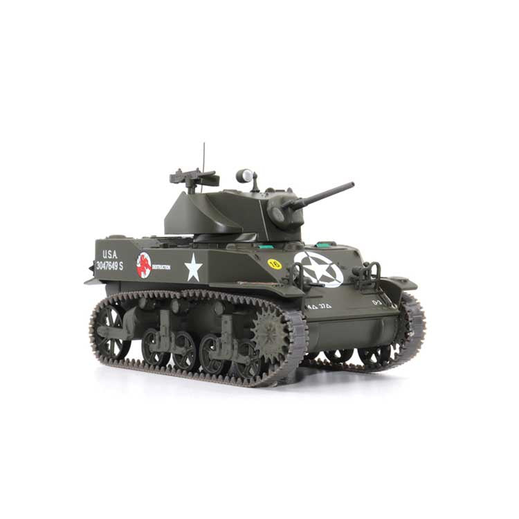Atlas O US M5A1 Light Tank - Assembled -- M5A1 Light Tank - 37th Tank Battalion - France, September 1944