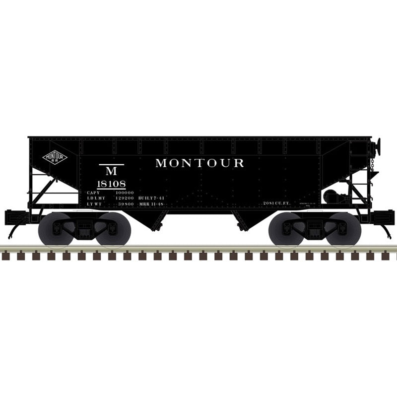 Atlas Premier (3-Rail) O 2-Bay Offset Hopper Montour #18151