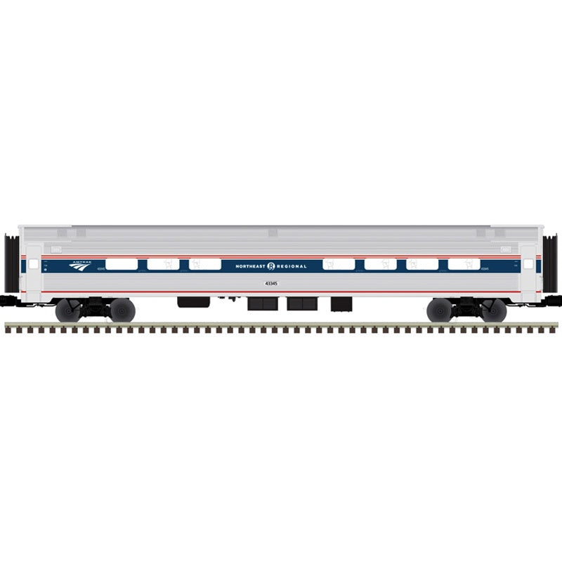 Atlas Premier (3-Rail) O Amfleet Passenger Car - Amtrak Phase VI - NE Regional #43345
