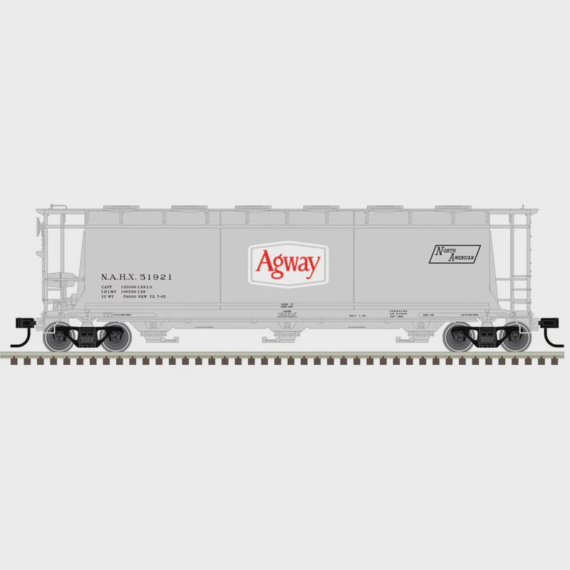 Atlas Master (3-Rail) O 3  Bay Cylindrical Hopper Agway #51924
