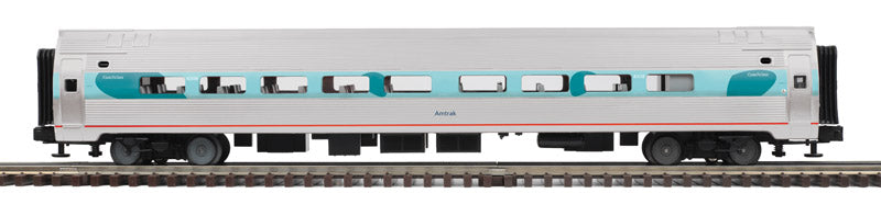 Atlas O Amfleet(R) Coach - 3-Rail - Ready to Run - Premier -- Amtrak (Phase V, silver, blue) #82038 - ATO30070932