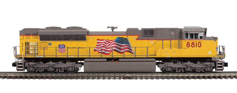 EMD SD70ACe - 3-Rail - Proto-Sound 3.0 - Premier -- Union Pacific #8810 (Armour Yellow, gray, red, US Flag, PTC Details)