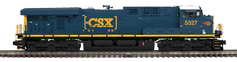 GE ES44DC - 3-Rail - ProtoSound 3 and DCS - Premier -- CSX #5327 (blue, yellow, WM Logo)