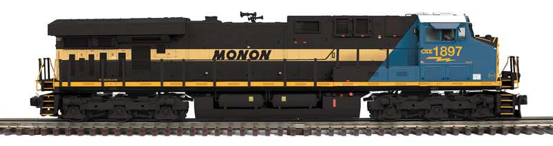 Atlas O GE ES44AC - 3-Rail - Proto-Sound 3.0 and DCS - Premier -- CSX #1897 (Monon Heritage, black, gold, blue, yellow)