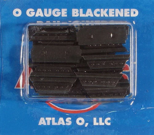Atlas O 21st Century Track System(TM) Nickel Silver Rail w/Brown Ties - 3-Rail -- Rail Joiners - Blackened pkg(16) - ATO6092