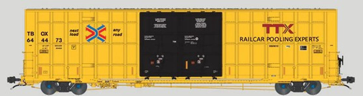 Aurora miniatures HO Greenbrier 7550cf 60' Plate F Boxcar - (XGH61C w/ High Markings) TBOX #644479