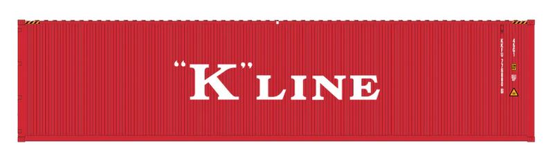 Aurora Miniatures HCBKLT1 HO 40ft Containers 3 Pack K Line (KKFU 776880/777799/780150) - AURHCBKLT1