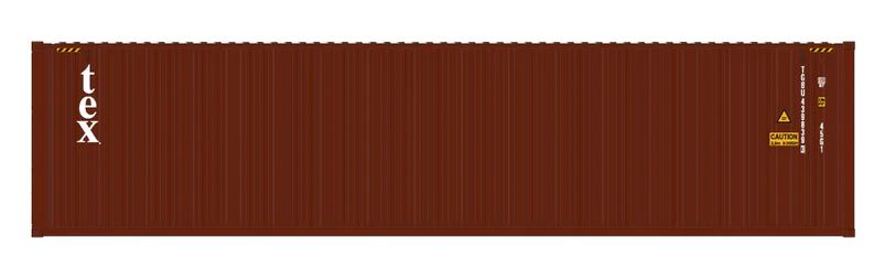Aurora Miniatures HCBTXT1 HO 40ft Containers 3 Pack TEX (TGBU 439839/486101/983005) - AURHCBTXT1