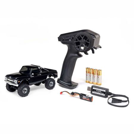 Axial 1/30 SCX30 Chevrolet K10 4X4 RTR Brushed Rock Crawler (Battery & Charger Included), Black