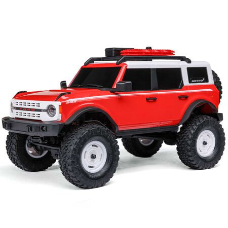 Axial 1/24 SCX24 Ford Bronco Heritage Edition 4X4 RTR Brushed Rock Crawler (Battery & Charger Included), Red