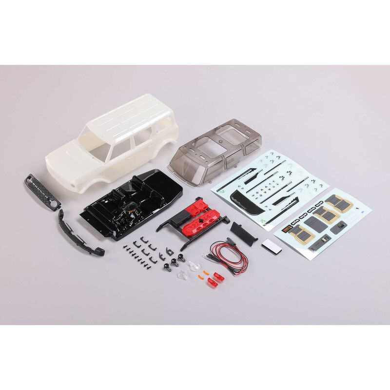 Axial Ford Bronco Body, White: SCX24 - AXI200009