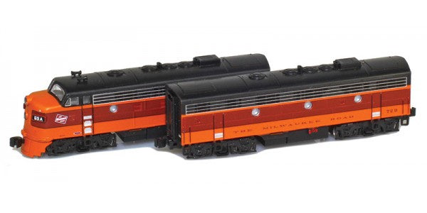 AZL Z-Scale 63005-1 Milwaukee Road F7 A-B Set