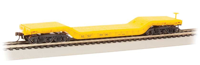 Bachmann HO 52' Depressed-Center Flatcar - Ready-to-Run - Silver Series(R) -- St. Louis-San Francisco #3900