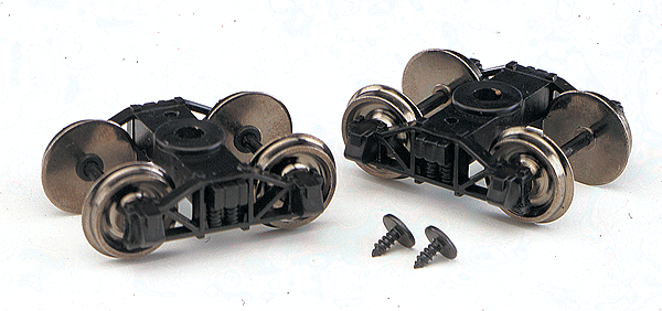Bachmann On30 Arch Bar Freight Trucks with Metal Wheelsets - Spectrum(R) -- 1 Pair