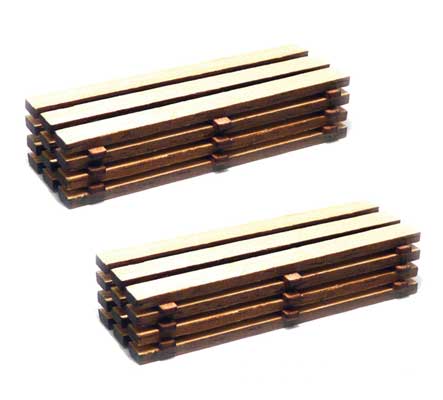 Bachmann Trains Timber Loads - Kit -- pkg(2) - BAC39107
