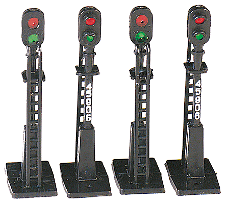 Bachmann Non-Operating Block Signal -- Black pkg(4) - BAC42101