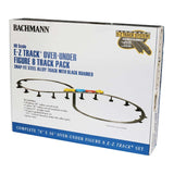 Bachmann Trains HO Over and Under Figure 8 Track Pack with Pier Set - Steel Alloy E-Z Track(R) -- Set-Up Size: 78 x 36" 198 x 91.4cm - BAC44475