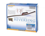 Bachmann Trains HO E-Z Track(R) Reversing System - Nickel Silver w/Gray Roadbed -- Power Pack, Auto-Reversing Track: 6-9" Straight, 4 Curved, 2 Bumpers - BAC44547