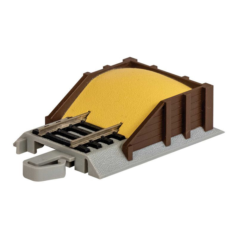 Bachmann HO Sand Pile Bumper - Nickel Silver E-Z Track(R) -- pkg(2)