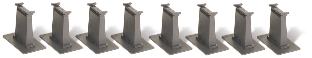 Bachmann Trains N E-Z Track Accessories -- 8-Piece Tall Pier Set - BAC44872