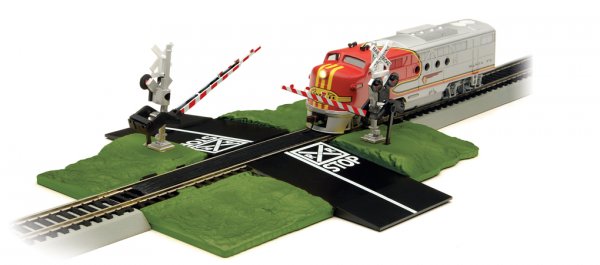 Bachmann Trains N E-Z Track Accessories -- Crossing Gate (Operating) - BAC44879