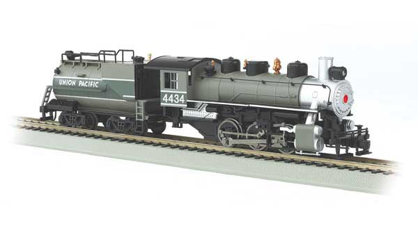 Bachmann HO USRA 0-6-0 with Vanderbilt Tender - Standard DC with Smoke -- Union Pacific #4434 (2-Tone Gray, silver) - BAC50715