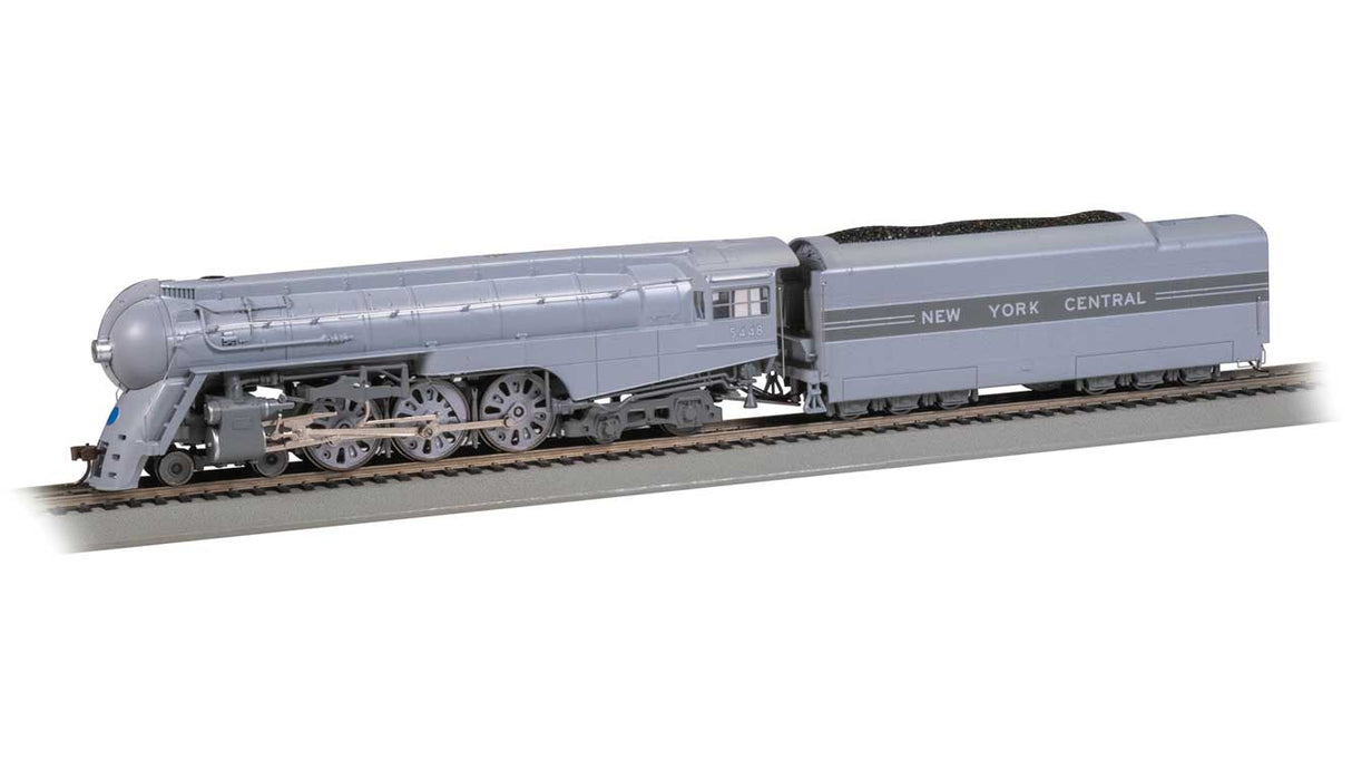 Bachmann HO Streamlined 4-6-4 Hudson - WOWSound(R) and DCC -- New York Central #5448 (Boxpok Drivers, 2-Tone Gray)