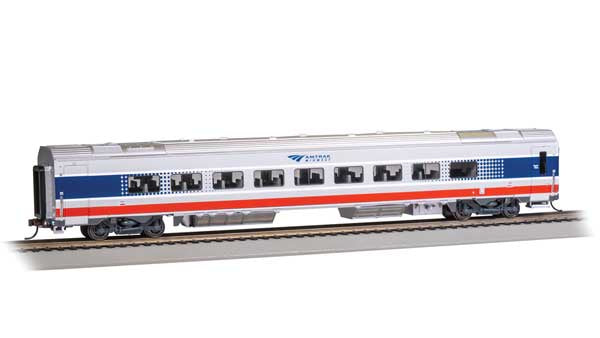 Bachmann HO Siemens Venture Coach - Amtrak Version - Ready to Run -- Amtrak Midwest #4125 (Coach B, silver, red, blue)