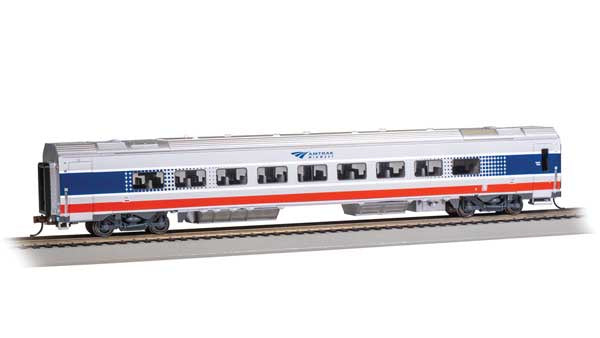 Bachmann HO Siemens Venture Coach - Amtrak Version - Ready to Run -- Amtrak Midwest #4130 (Coach B, silver, red, blue)