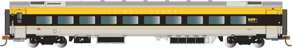 Bachmann N Siemens Venture Coach - VIA Version - Ready to Run -- VIA Rail Canada #2800 (gray, black, yellow)