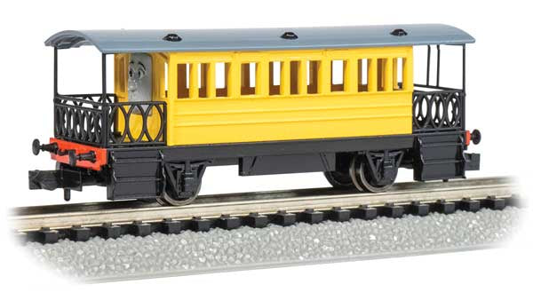 Bachmann N Thomas and Friends(TM) Passenger Car - Standard DC -- Hannah (yellow, black)