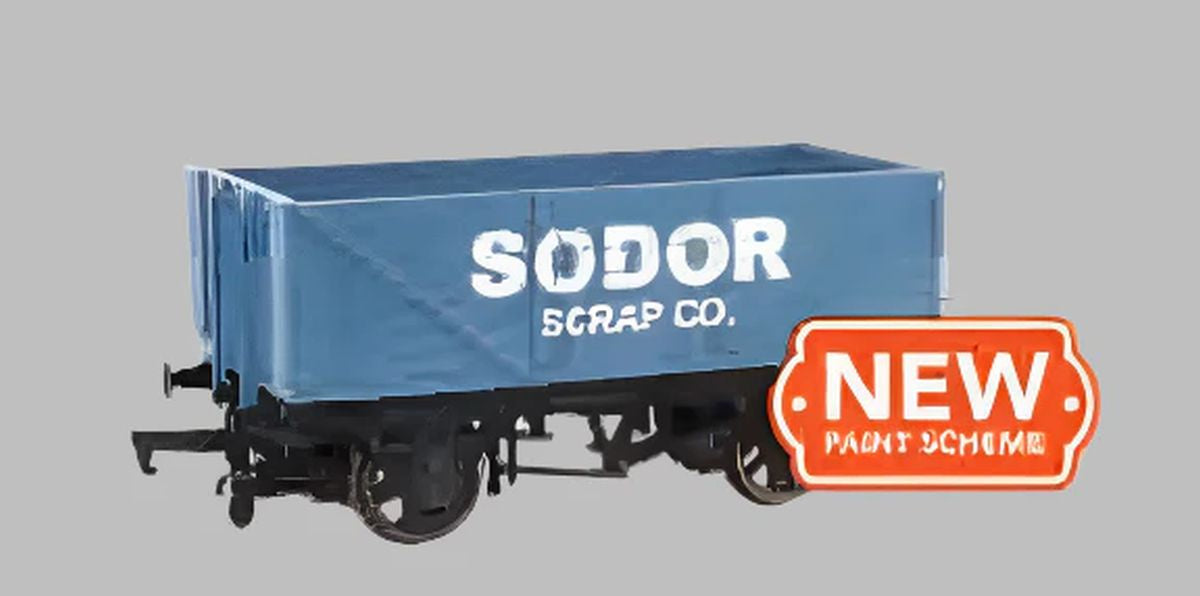 Bachmann N Open Wagon - Thomas & Friends(TM) -- Sodor Scrap (blue)