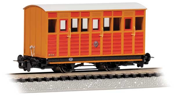 Bachmann HOn30 Talyllyn Carriage Passenger Car - Ready to Run -- Car #4 (wood)