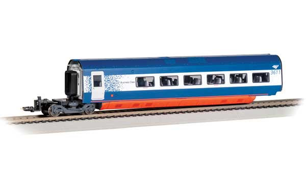 Bachmann HO Acela II/Alstom Avelia Business Class Coach - Ready to Run - Spectrum(R) -- Amtrak #3611 (blue, white, red)