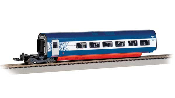 Bachmann HO Acela II/Alstom Avelia Business Class Coach - Ready to Run - Spectrum(R) -- Amtrak #3614 (blue, white, red)