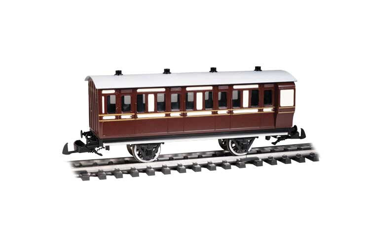 Bachmann G Toby's Museum Brake Coach - Ready to Run - Thomas & Friends(TM) -- Brown, White