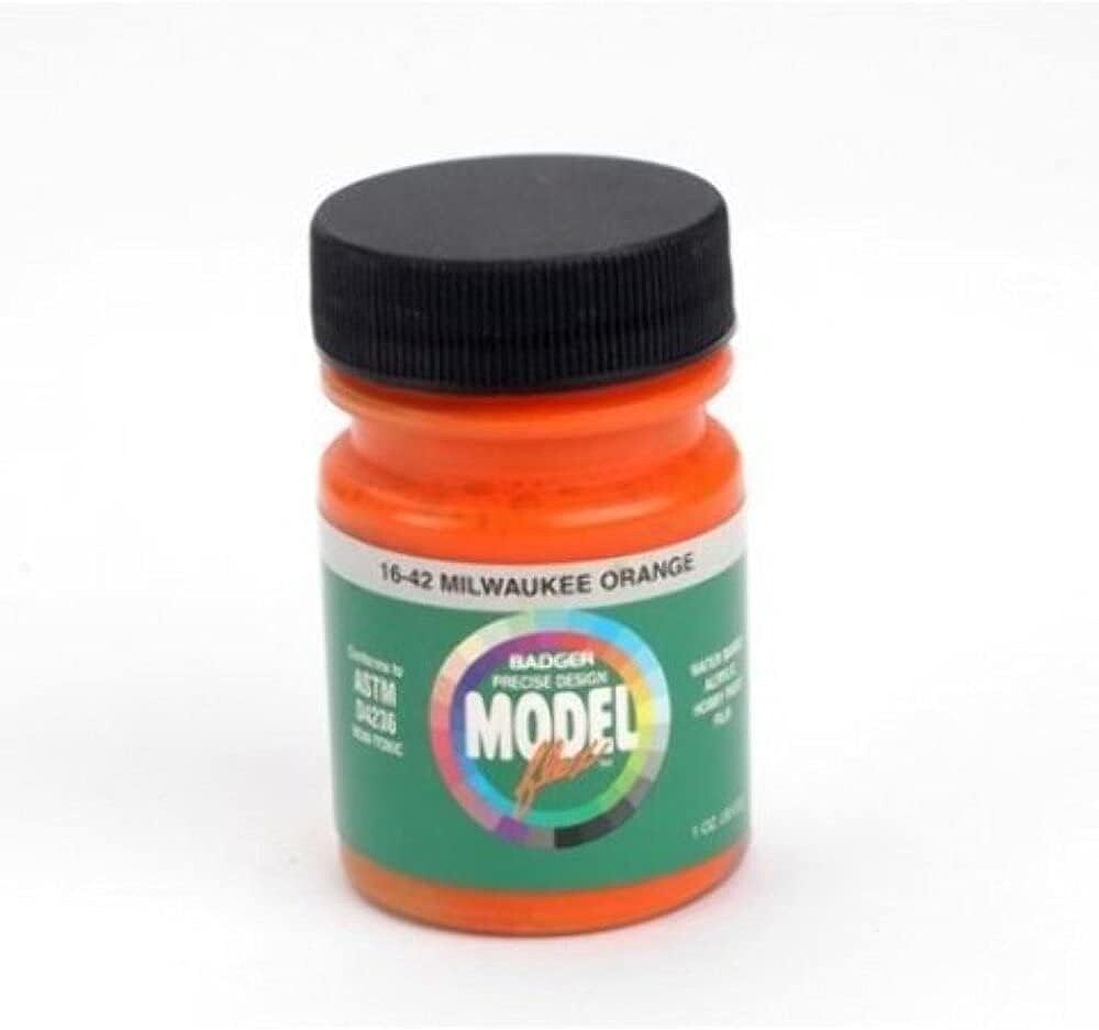 Badger Airbrush Modelflex Paint - 1oz -- Milwaukee Road (MILW) Orange