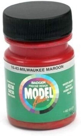 Badger Airbrush Modelflex Paint - 1oz -- Milwaukee Road (MILW) Maroon